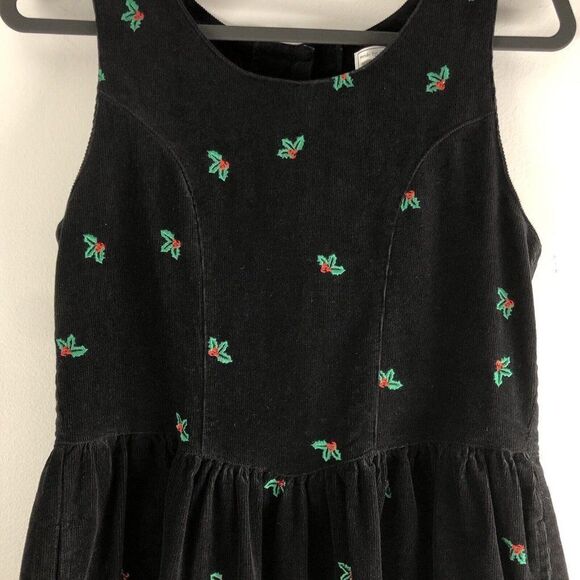 Made By Eagle Eye For All Week Long Size Small Corduroy Dress Holly Christmas - Picture 4 of 15